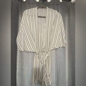 Indah Striped Kimono style romper